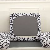 Blanc et noir - Housse pour coussin de canapé La Maison des Housses