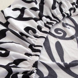 Blanc et noir - Housse pour coussin de canapé La Maison des Housses