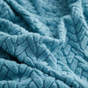 Bleu ciel - Housse polaire pour coussins de canapé - Motif Wool La Maison des Housses