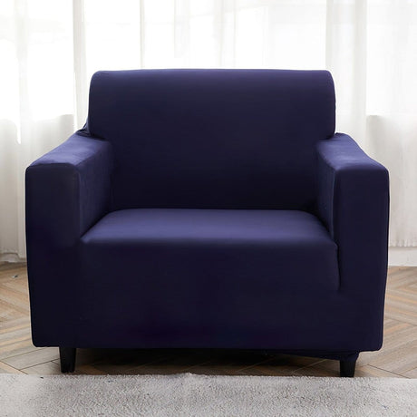 Housse fauteuil Bleu marine - Housse de Fauteuil Extensible La Maison des Housses