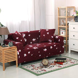 Housse canapé Red wine flower - Housses Extensibles de Fauteuil et Canapé La Maison des Housses