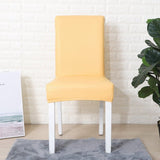 Housse chaise Jaune - Housses Extensibles de chaise en simili cuir La Maison des Housses