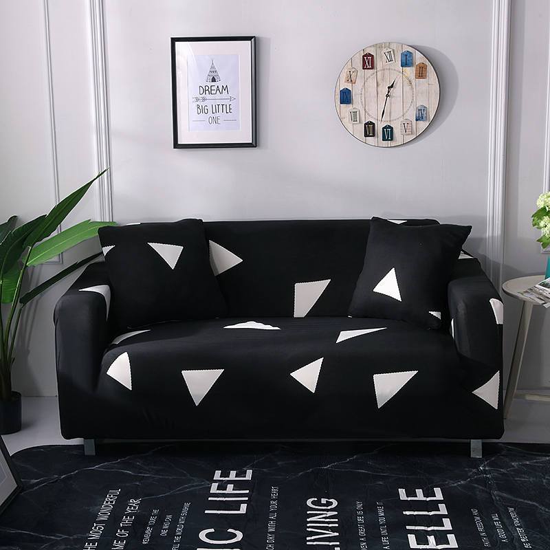 Housse coussin Black and White - 2 pièces - Housses extensibles de coussin 45 CM X 45 CM La Maison des Housses