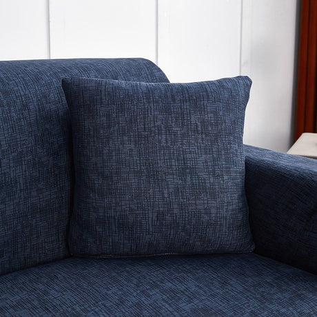 Housse coussin Bleu Classy - 2 pièces - Housses extensibles de coussin 45 CM X 45 CM La Maison des Housses