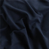 Parure de lit Bleu marine - Drap housse / Housse de couette / 2 taies d'oreiller La Maison des Housses